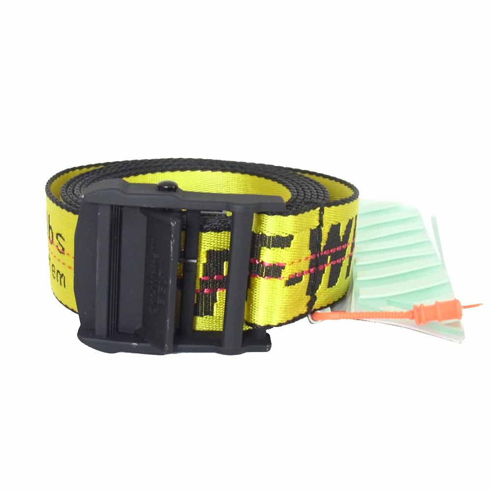 OFF-WHITE オフホワイト OMRB012F19647003 INDUSTRIAL BELT インダストリアル イエロー ベルト イエロー系【新古品】【未使用】【中古】