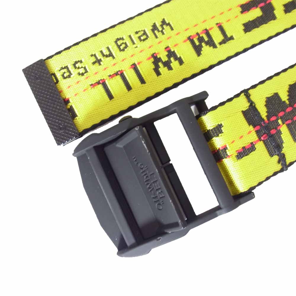 OFF-WHITE オフホワイト OMRB012F19647003 INDUSTRIAL BELT インダストリアル イエロー ベルト イエロー系【新古品】【未使用】【中古】