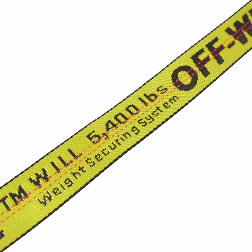 OFF-WHITE オフホワイト OMRB012F19647003 INDUSTRIAL BELT インダストリアル イエロー ベルト イエロー系【新古品】【未使用】【中古】