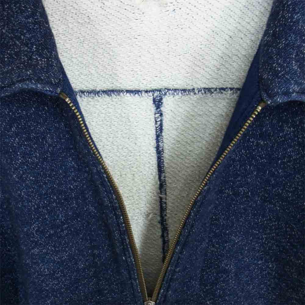 THE FLAT HEAD ザフラットヘッド SWJ-01W インディゴ スウェット ジャケット インディゴブルー系 L【中古】