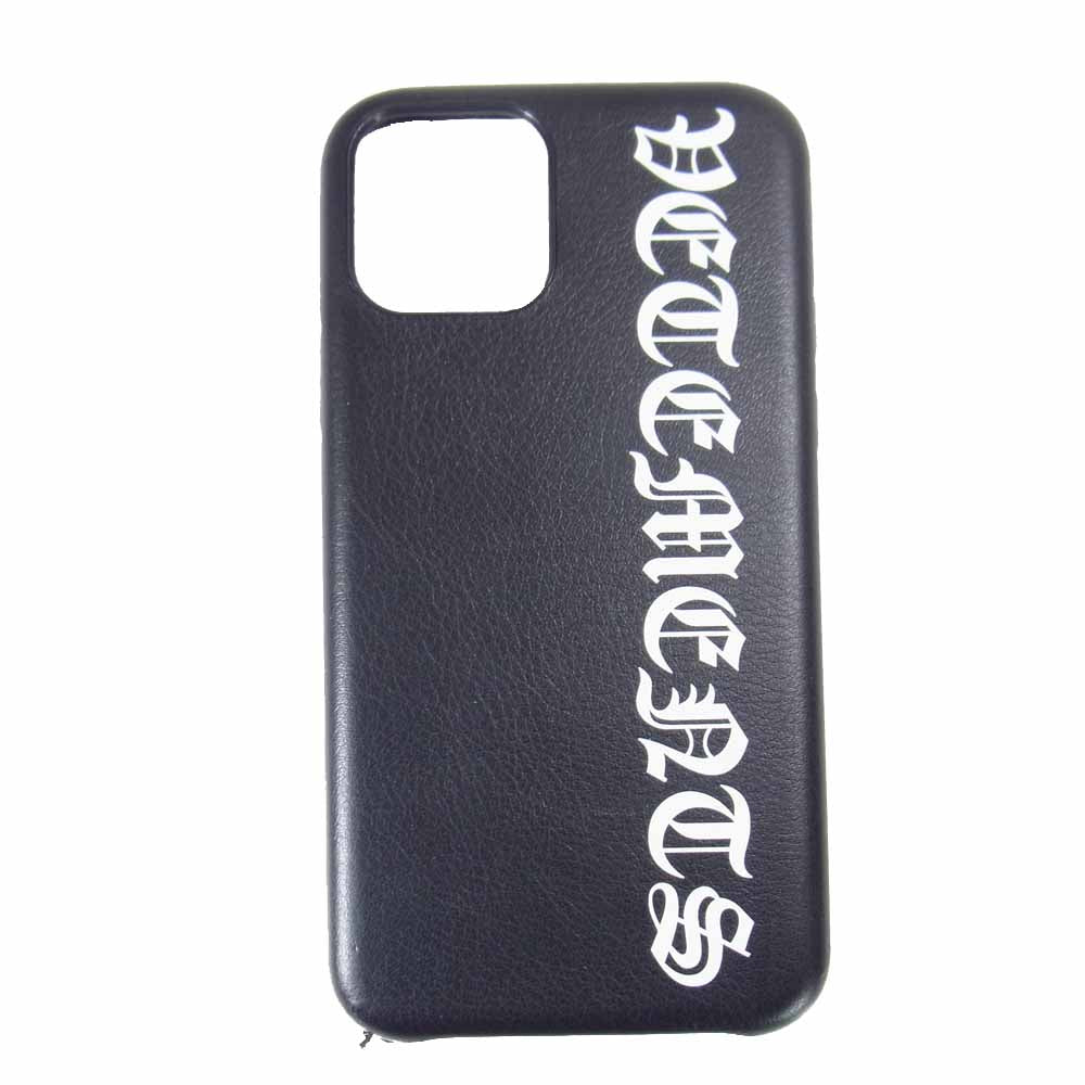 VETEMENTS ヴェトモン SS20SA009 ゴシック フォント アイフォン ケース IPHONE11 PROMAX　 ブラック系【中古】