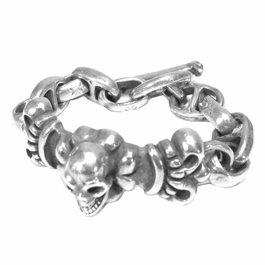 GABOR ガボール Inc USA ギウサ ブレスレット スカル 4ハート ブレスレット シルバー系【中古】