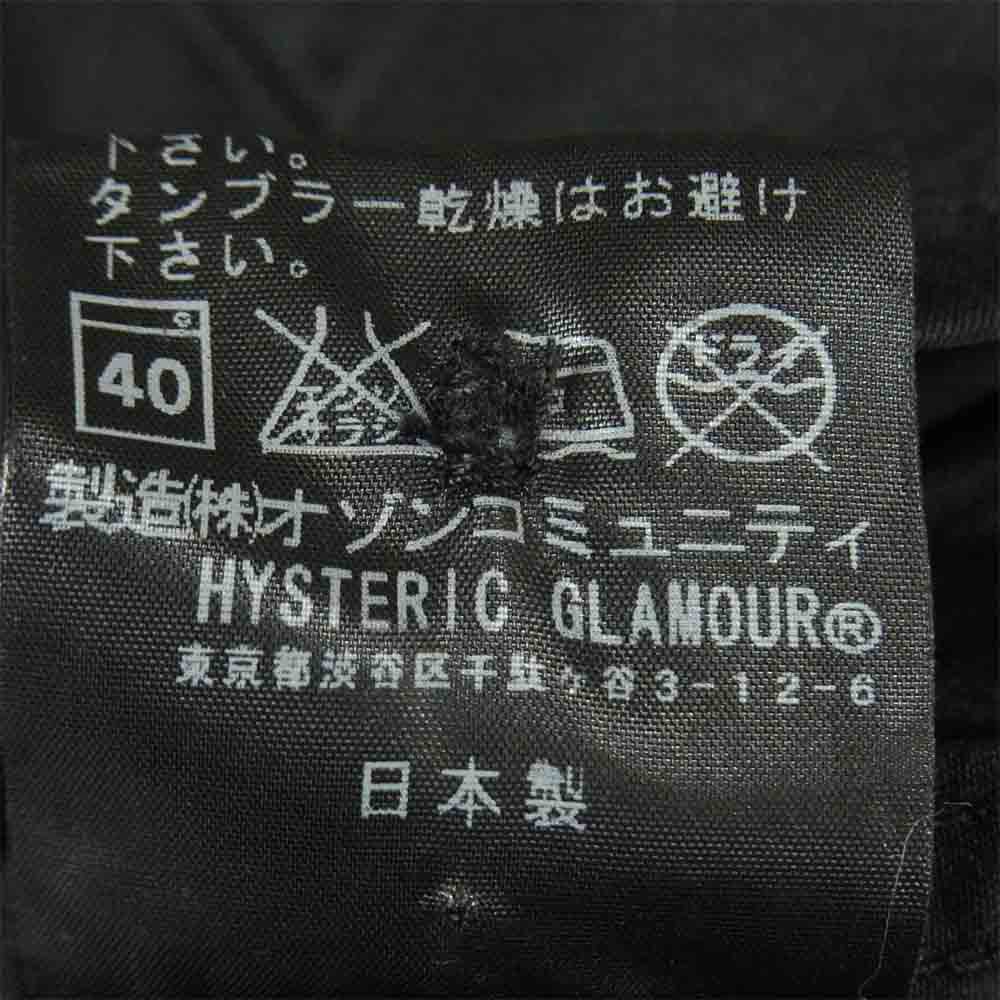 HYSTERIC GLAMOUR ヒステリックグラマー 0222AB02 ガールワッペン スイングトップ ジャケット ブラック系 M【中古】
