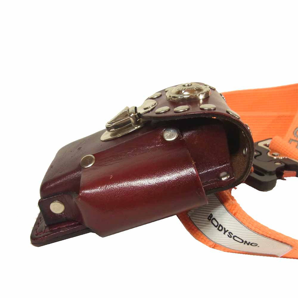 ボディソング BELT BAG ベルト バッグ シガレットケース アメリカ製 ブラウン系 オレンジ系【中古】