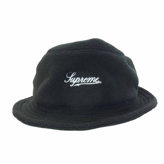 Supreme シュプリーム 17AW Polartec Fleece Crusher Hat ポーラテック フリース クラッシャー ハット ブラック系 SMALL/MEDIUM【中古】