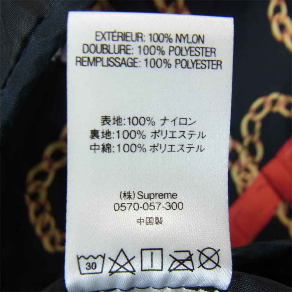 Supreme シュプリーム 20AW Chains Quilted Jacket チェーン キルト ジャケット ブラック系 柄 M【中古】
