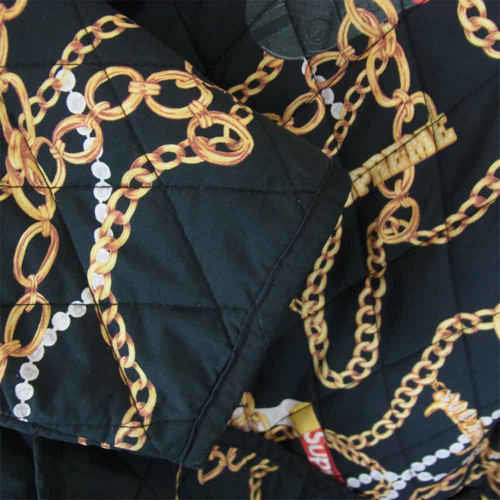 Supreme シュプリーム 20AW Chains Quilted Jacket チェーン キルト ジャケット ブラック系 柄 M【中古】