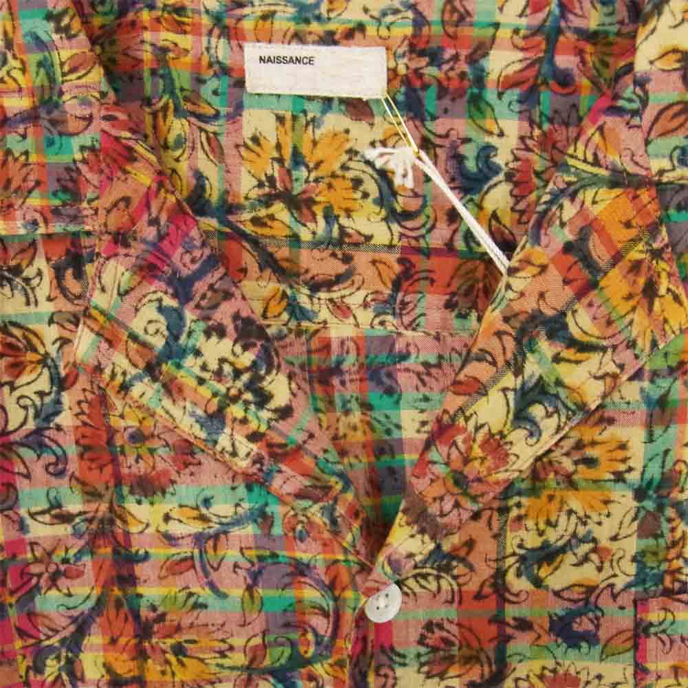 ネサーンス 20S-NSA-SH-03 PATTERN SHIRT パターン シャツ レッド系 L【新古品】【未使用】【中古】