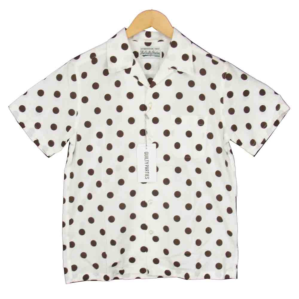 WACKO MARIA ワコマリア 17SS 17SS-WMS-HI21 HAWAIAN SHIRTS ハワイアン ドット アロハシャツ ベージュ系 M【中古】