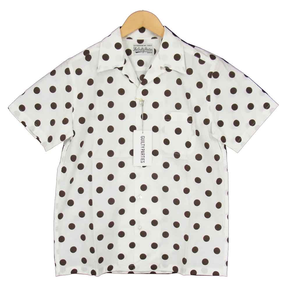 WACKO MARIA ワコマリア 17SS 17SS-WMS-HI21 HAWAIAN SHIRTS ハワイアン ドット アロハシャツ ベージュ系 M【新古品】【未使用】【中古】