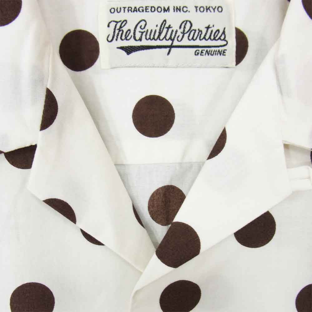 WACKO MARIA ワコマリア 17SS 17SS-WMS-HI21 HAWAIAN SHIRTS ハワイアン ドット アロハシャツ ベージュ系 M【新古品】【未使用】【中古】