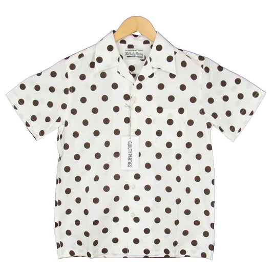 WACKO MARIA ワコマリア 17SS 17SS-WMS-HI21 HAWAIAN SHIRTS ハワイアン ドット アロハシャツ ベージュ系 S【新古品】【未使用】【中古】