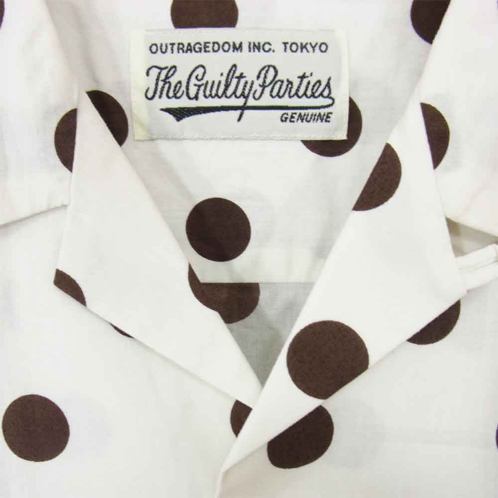 WACKO MARIA ワコマリア 17SS 17SS-WMS-HI21 HAWAIAN SHIRTS ハワイアン ドット アロハシャツ ベージュ系 S【新古品】【未使用】【中古】