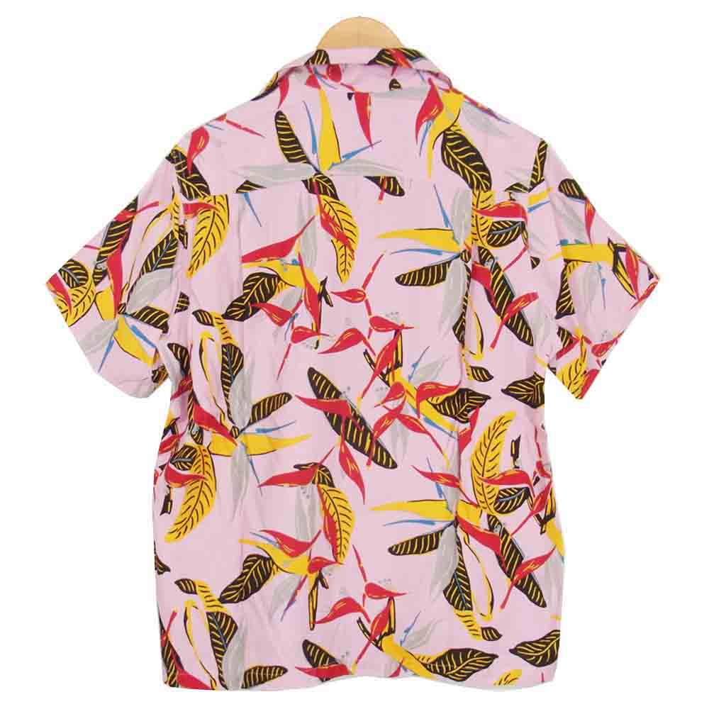 WACKO MARIA ワコマリア 19SS 19SS-WMS-HI14 HAWAIAN SHIRTS ハワイアン アロハシャツ ピンク系 M【新古品】【未使用】【中古】