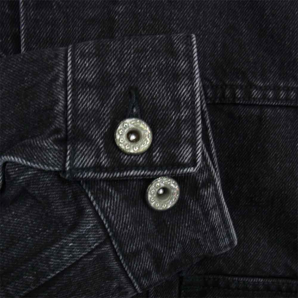 クオン 2001-JK06 CHORE COAT コレ コート 裂き織り デニム ジャケット ブラック系 M【極上美品】【中古】