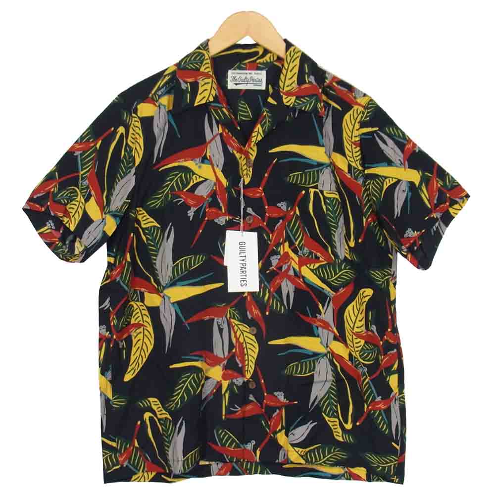 WACKO MARIA ワコマリア 19SS 19FWE-WMS-HI01 HAWAIAN SHIRTS ハワイアン アロハシャツ ブラック系 M【新古品】【未使用】【中古】