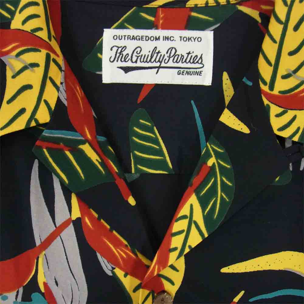 WACKO MARIA ワコマリア 19SS 19FWE-WMS-HI01 HAWAIAN SHIRTS ハワイアン アロハシャツ ブラック系 M【新古品】【未使用】【中古】