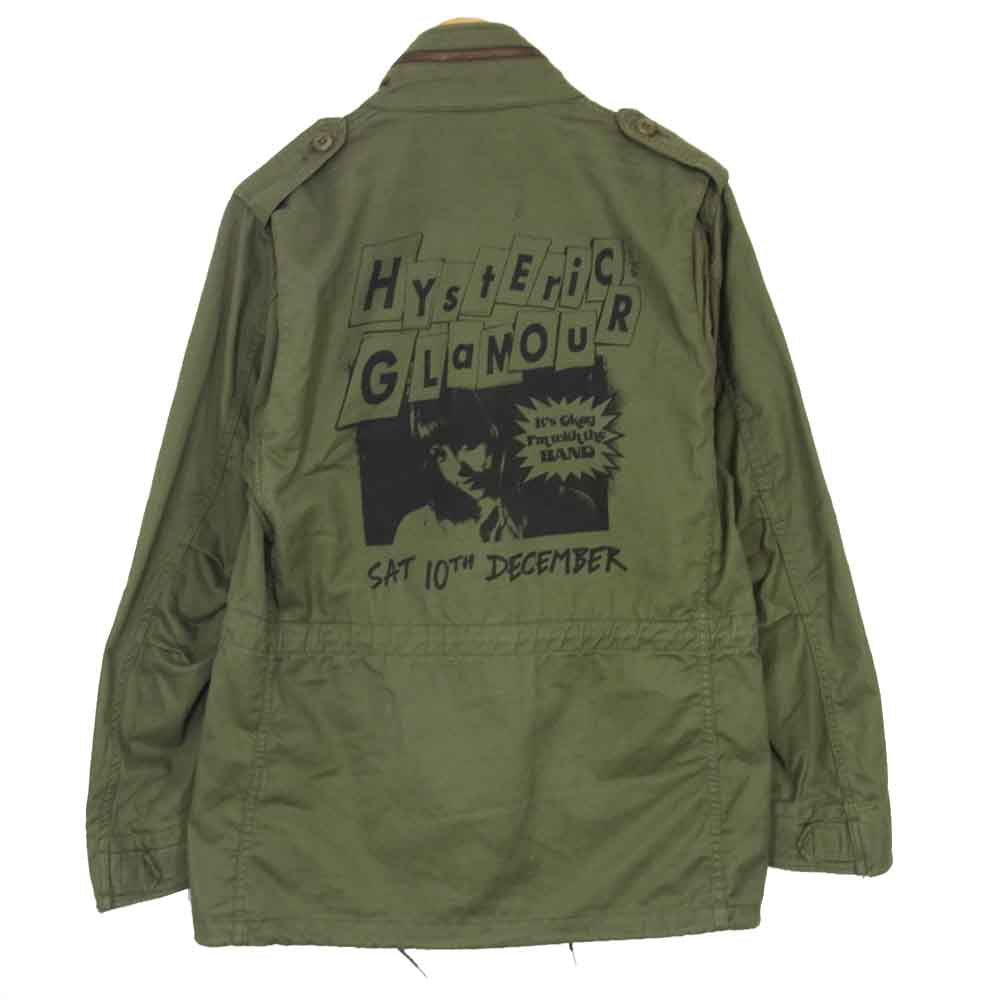 HYSTERIC GLAMOUR ヒステリックグラマー 02193AB09 LIVEAT HYSTERIC M65 JACKET ミリタリー ジャケット カーキ系 M【中古】