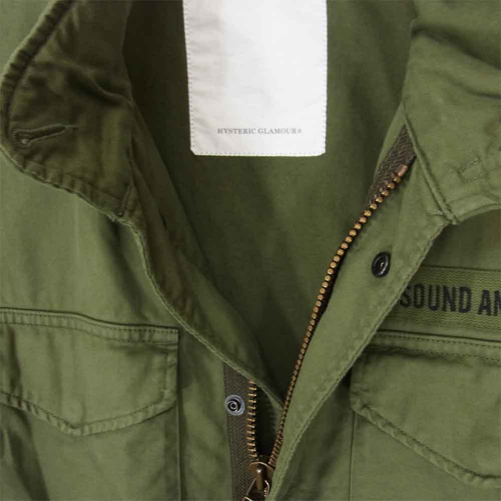 HYSTERIC GLAMOUR ヒステリックグラマー 02193AB09 LIVEAT HYSTERIC M65 JACKET ミリタリー ジャケット カーキ系 M【中古】