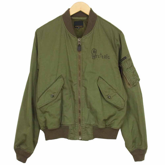 HYSTERIC GLAMOUR ヒステリックグラマー 02173AB26 ミリタリー MA-1 ジャケット カーキ系 M【中古】
