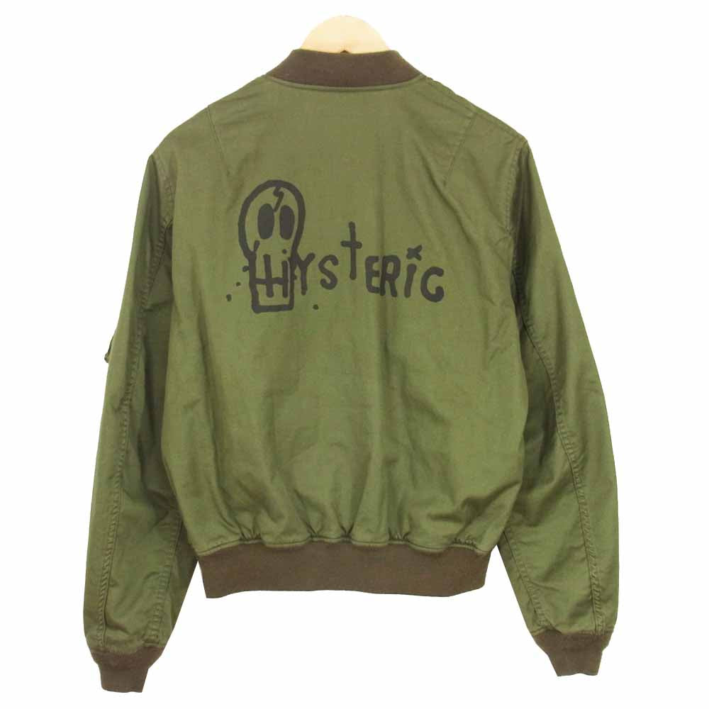 HYSTERIC GLAMOUR ヒステリックグラマー 02173AB26 ミリタリー MA-1 ジャケット カーキ系 M【中古】