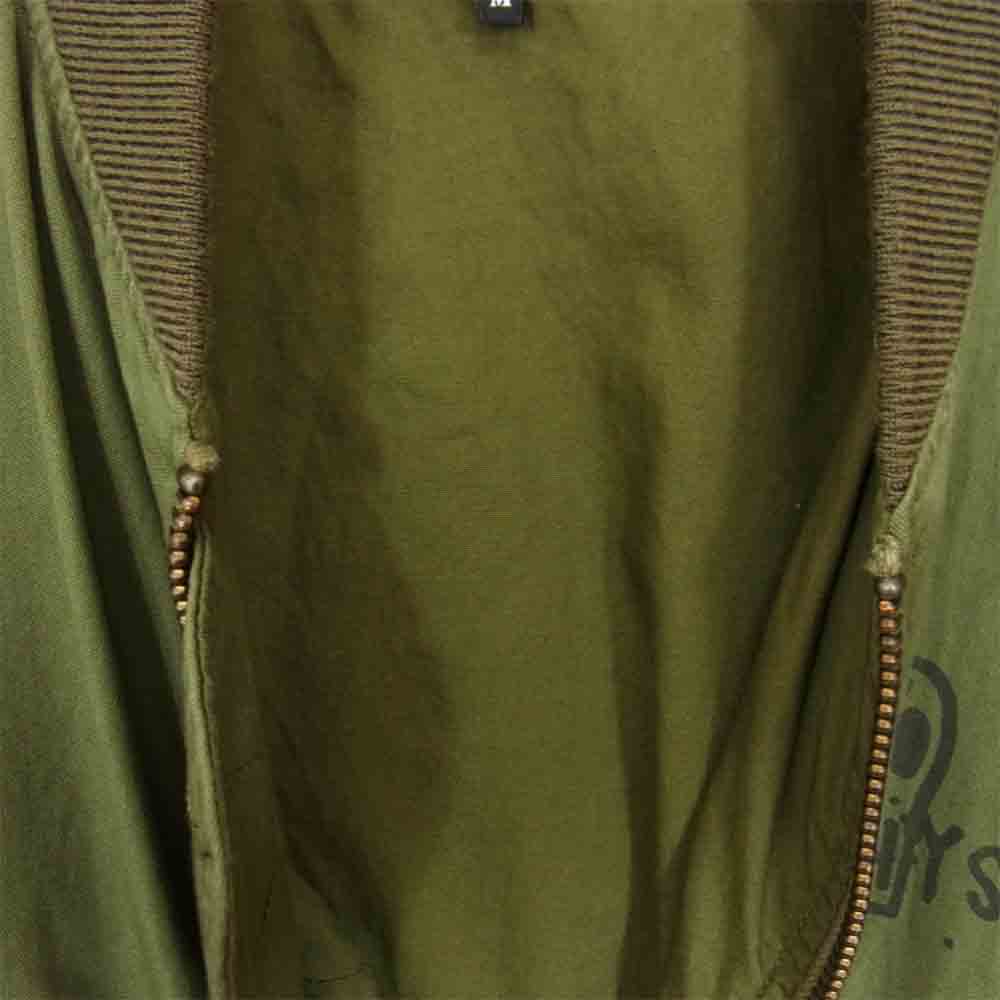 HYSTERIC GLAMOUR ヒステリックグラマー 02173AB26 ミリタリー MA-1 ジャケット カーキ系 M【中古】