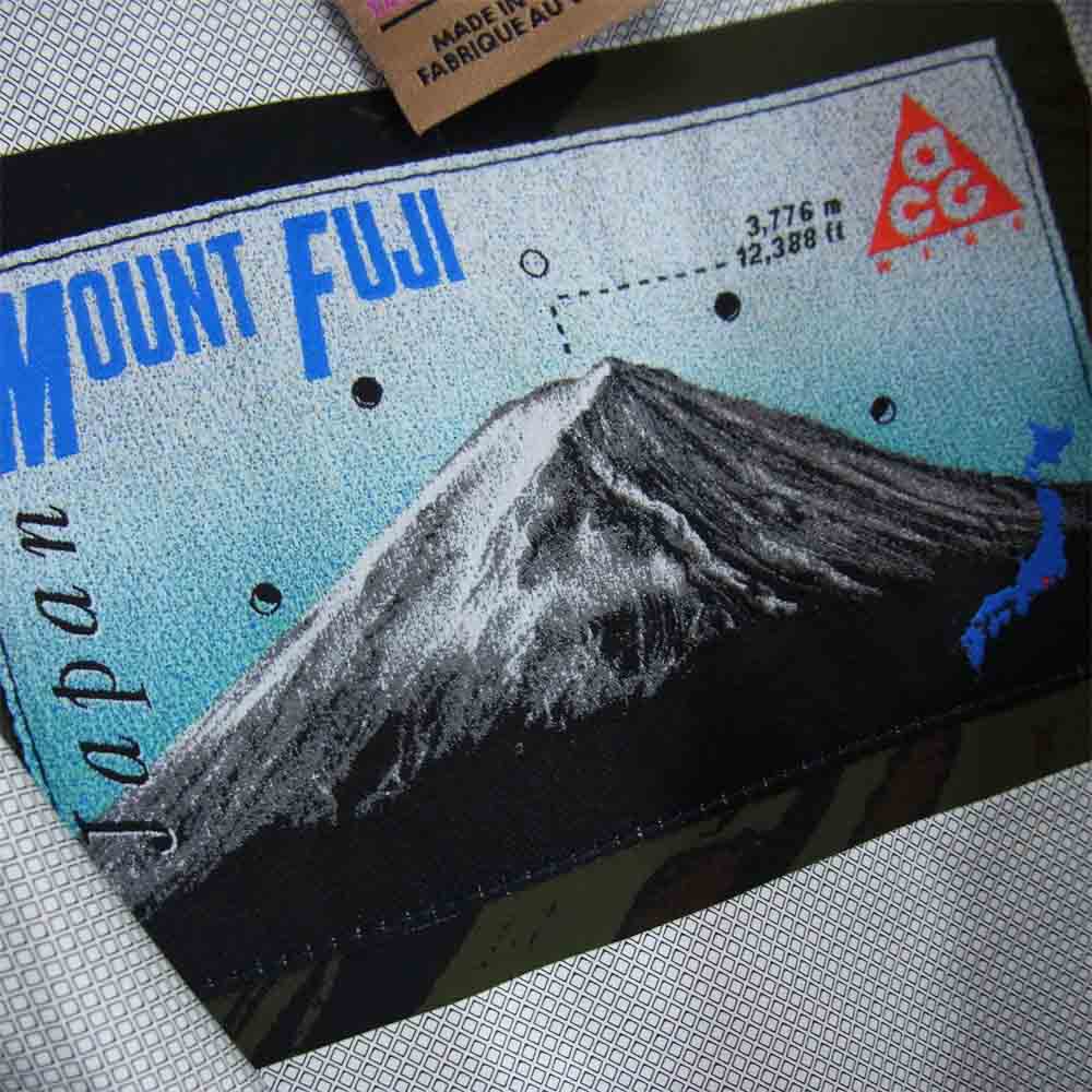 NIKE ナイキ ACG Fuji Allover Print Poncho プリント ハーフジップ ポンチョ ジャケット カーキ系 XS【中古】