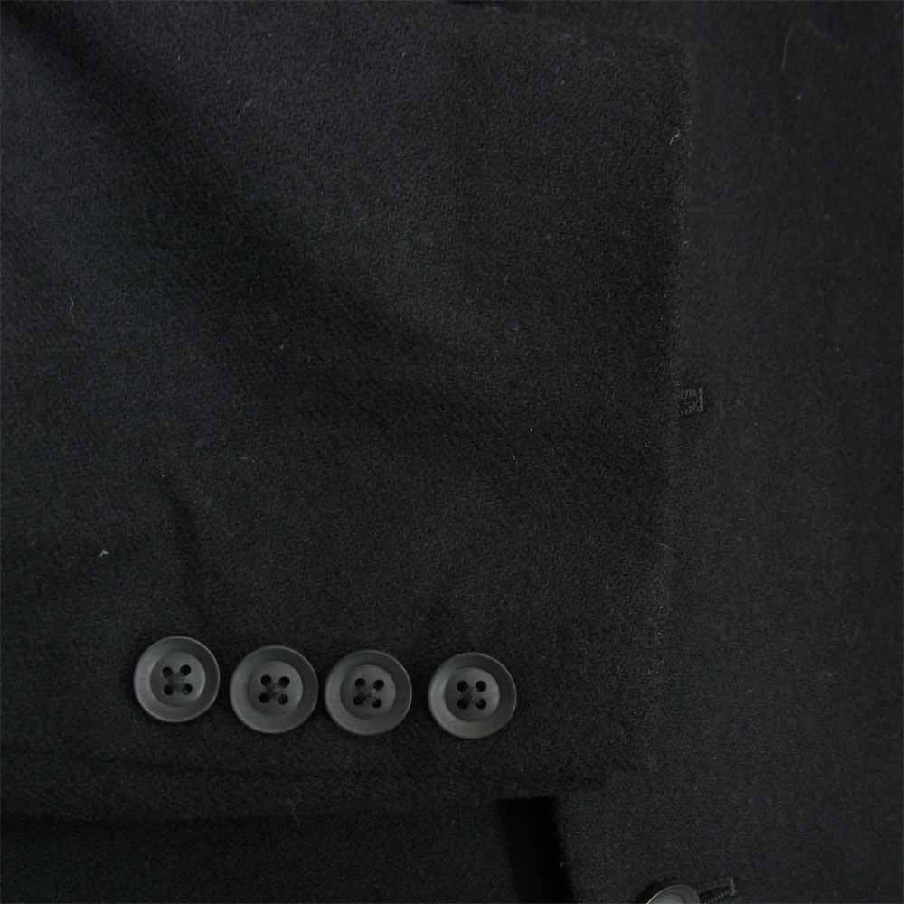 Yohji Yamamoto ヨウジヤマモト HR-J48-144 ロング シングル ピークドラペル ウール コート ブラック系【美品】【中古】