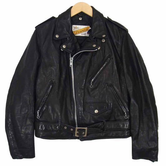 schott ショット PERFECTO パーフェクト ダブル ライダース ジャケット ブラック系 38【中古】