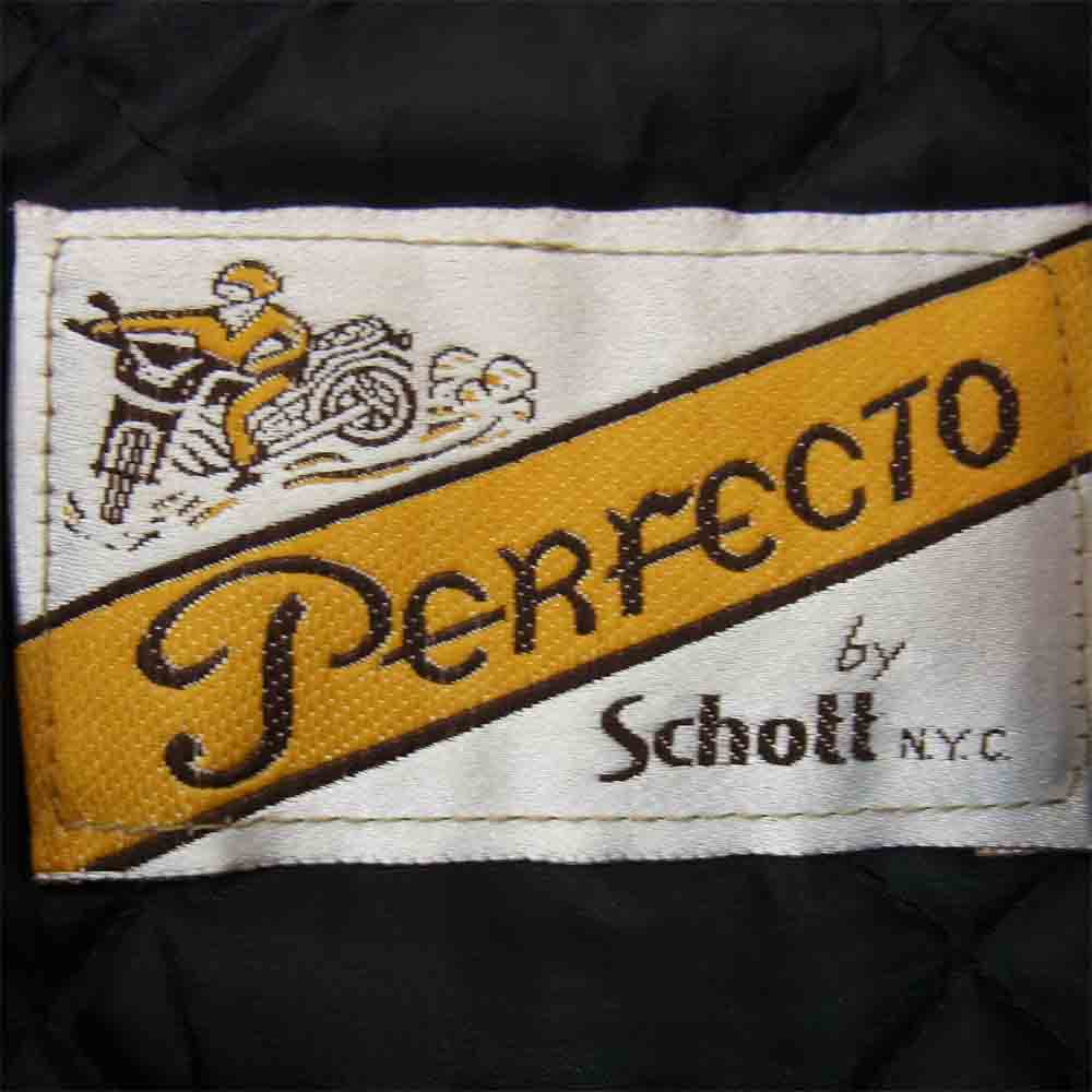 schott ショット PERFECTO パーフェクト ダブル ライダース ジャケット ブラック系 38【中古】