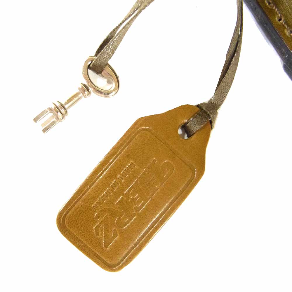 HERZ ヘルツ BC-58 タテ型 2way レザー バッグ HINOMOTO913 グリーン系【美品】【中古】