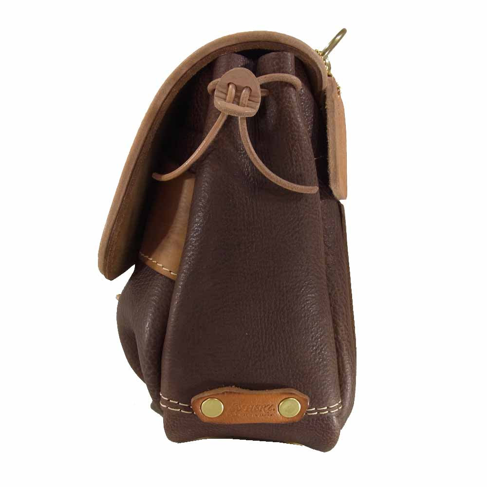 HERZ ヘルツ W-3 3way 創業者 近藤 オリジナル メッセンジャー バッグ ブラウン系【美品】【中古】