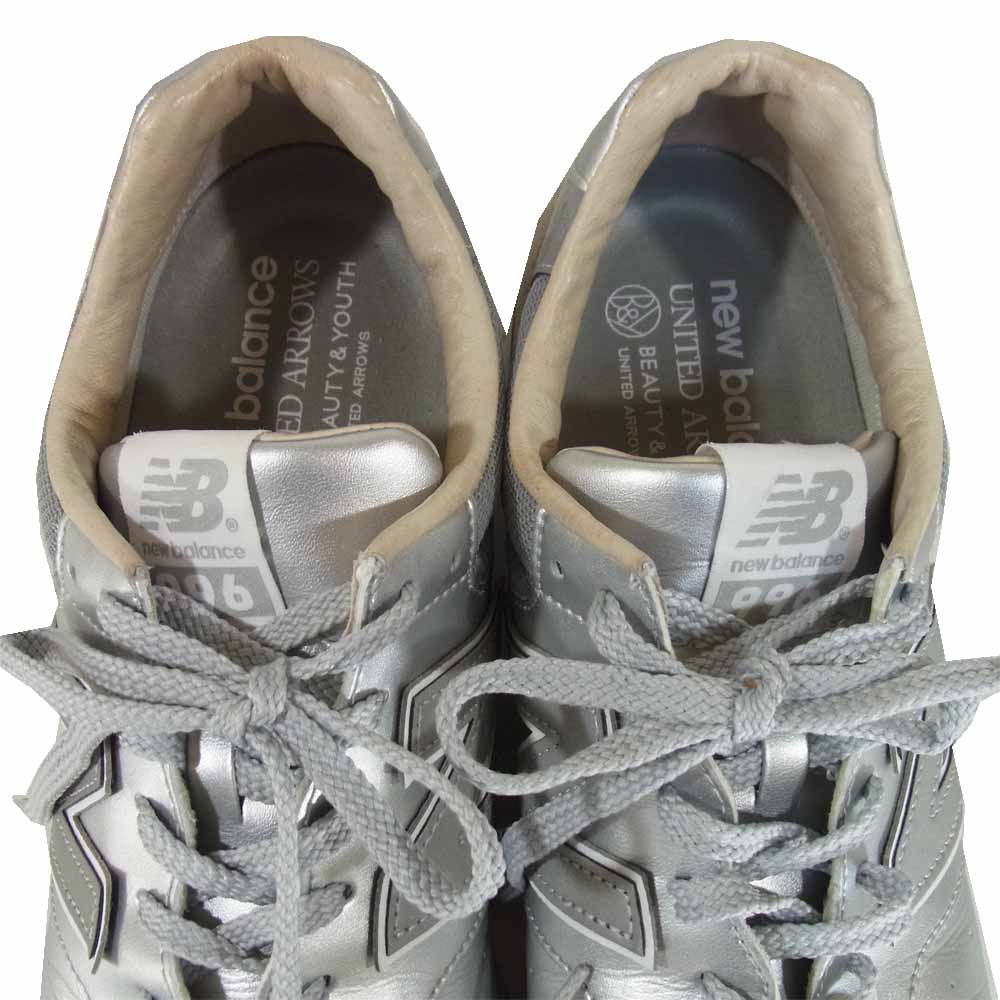NEW BALANCE ニューバランス MRL996UA B&T ユナイテッドアローズ スニーカー シルバー系 US11【中古】