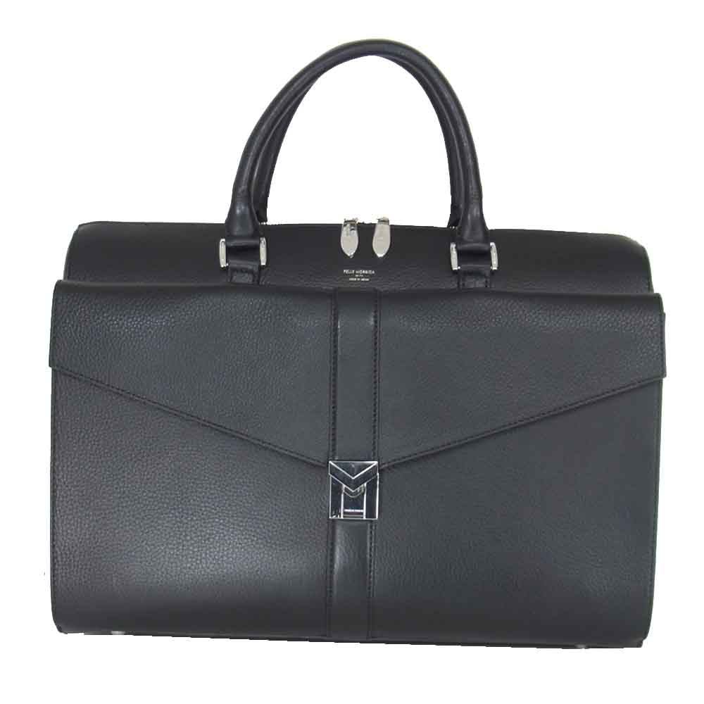 PELLE MORBIDA ペッレモルビダ PMO-HMB002 Maiden Voyage ブリーフ ケース ビジネス バッグ ブラック系【美品】【中古】