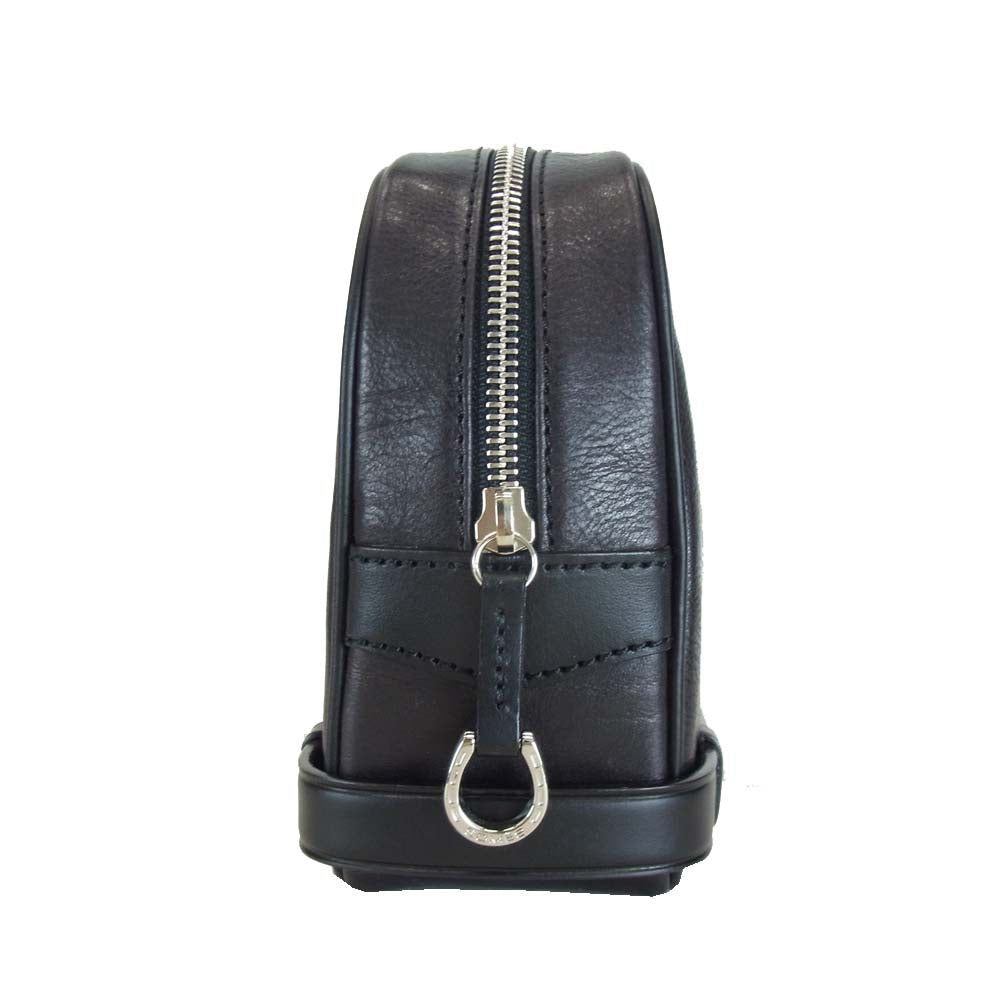 ソメスサドル 未使用 ルヴァード レザー クラッチ バッグ ブラック系【極上美品】【中古】