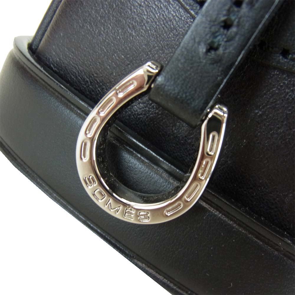 ソメスサドル 未使用 ルヴァード レザー クラッチ バッグ ブラック系【極上美品】【中古】