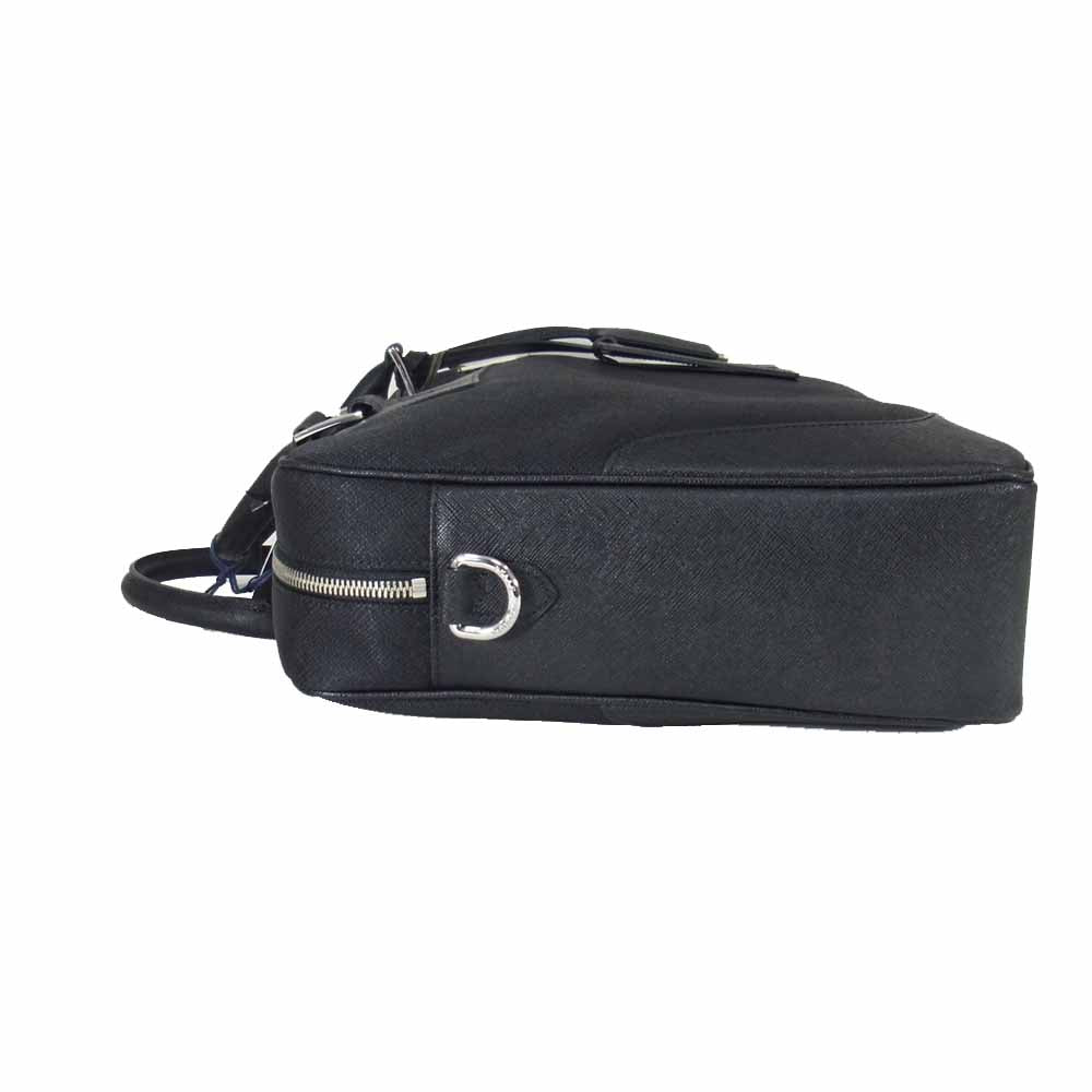 PELLE MORBIDA ペッレモルビダ PMO-CA102 CAPITANO キャピター 1ROOM ナイロン レザー ブリーフ ケース トート ショルダー バッグ ブラック系【新古品】【未使用】【中古】