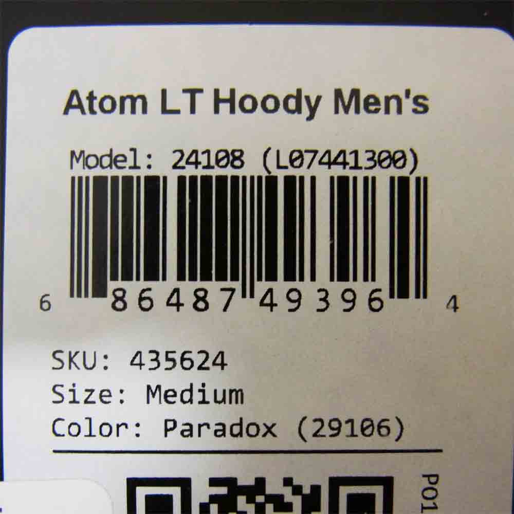 ARC'TERYX アークテリクス 24108  L07441300 Atom LT Hoody アトム フーディー 中綿 ジャケット カーキ系 M【新古品】【未使用】【中古】