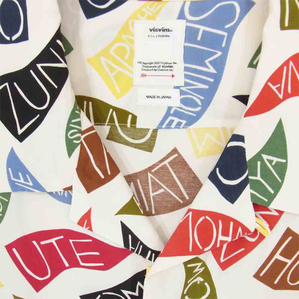 VISVIM ビズビム 19SS 0119105011024 FREE EDGE SHIRT S/S PENNANTS  マルチカラー系 5【美品】【中古】