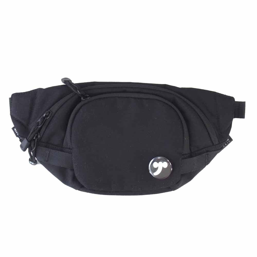 HYSTERIC GLAMOUR ヒステリックグラマー 0219QB09 CORDURA コーデュラ 缶バッジ ウエスト バッグ ブラック系【美品】【中古】