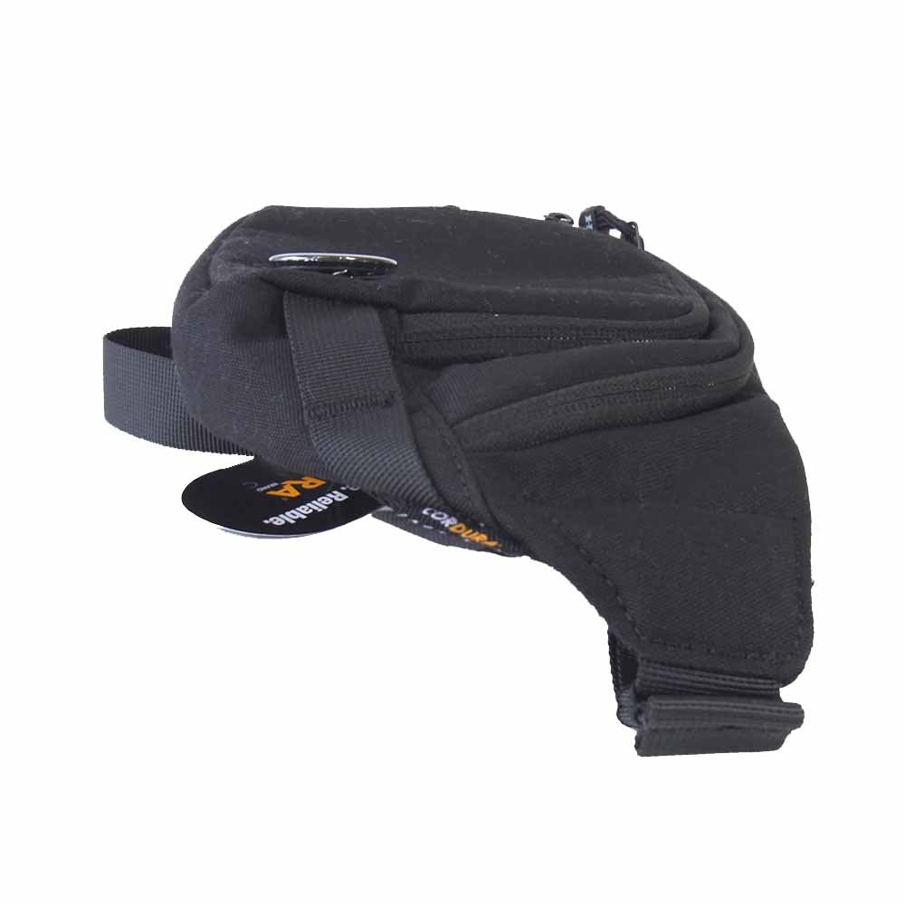 HYSTERIC GLAMOUR ヒステリックグラマー 0219QB09 CORDURA コーデュラ 缶バッジ ウエスト バッグ ブラック系【美品】【中古】