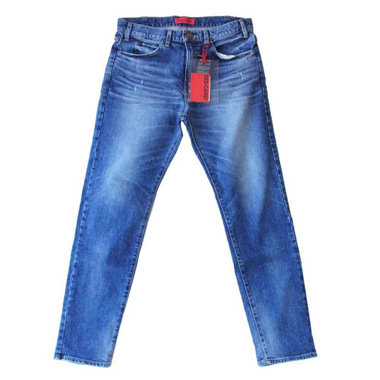 レッドカード 71806-KIM  ウォッシュド テーパード エース  デニム パンツ インディゴブルー系 30【新古品】【未使用】【中古】