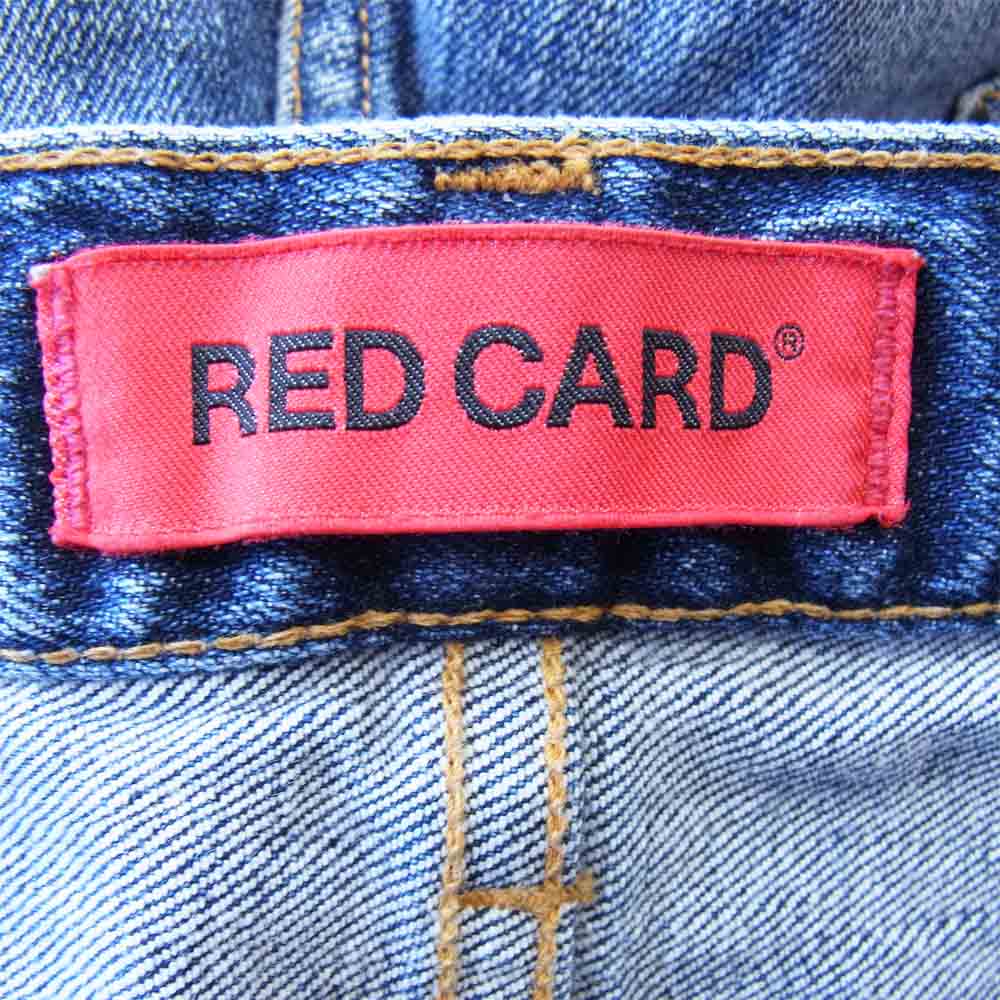 レッドカード 71806-KIM  ウォッシュド テーパード エース  デニム パンツ インディゴブルー系 30【新古品】【未使用】【中古】