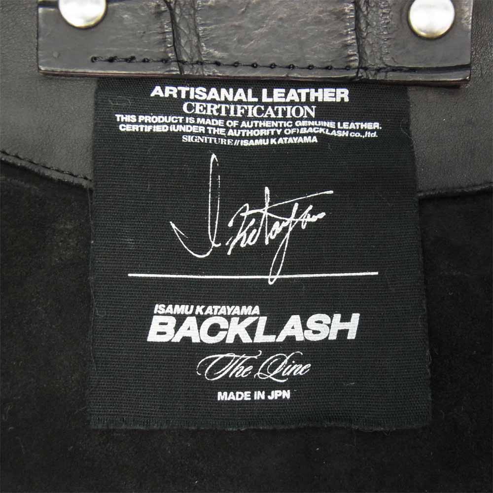 新品 バックラッシュ THE LINE イタリアンカーフ 拝みボタン ジャケット 新品 バックラッシュ THE LINE イタリアンカーフ 拝みボタン