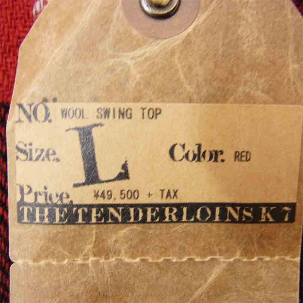 TENDERLOIN テンダーロイン 20AW WOOL SWING TOP ウール スウィング トップ レッド系 L【新古品】【未使用】【中古】