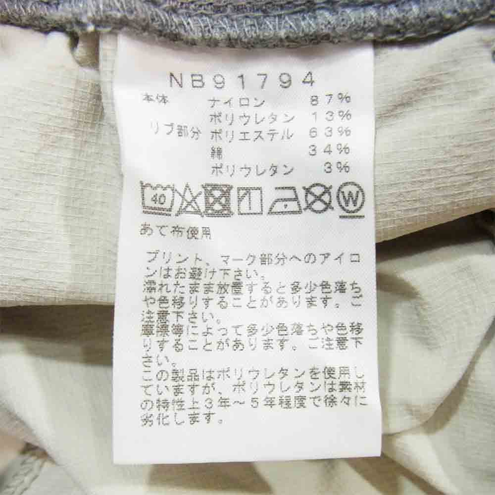 THE NORTH FACE ノースフェイス NB91794 Novelty Training Rib Short ノベルティー トレーニング リブ ショーツ カーキ系 L【美品】【中古】