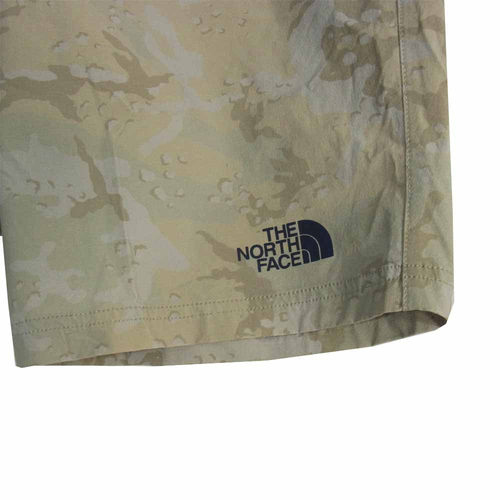 THE NORTH FACE ノースフェイス NB91794 Novelty Training Rib Short ノベルティー トレーニング リブ ショーツ カーキ系 L【美品】【中古】