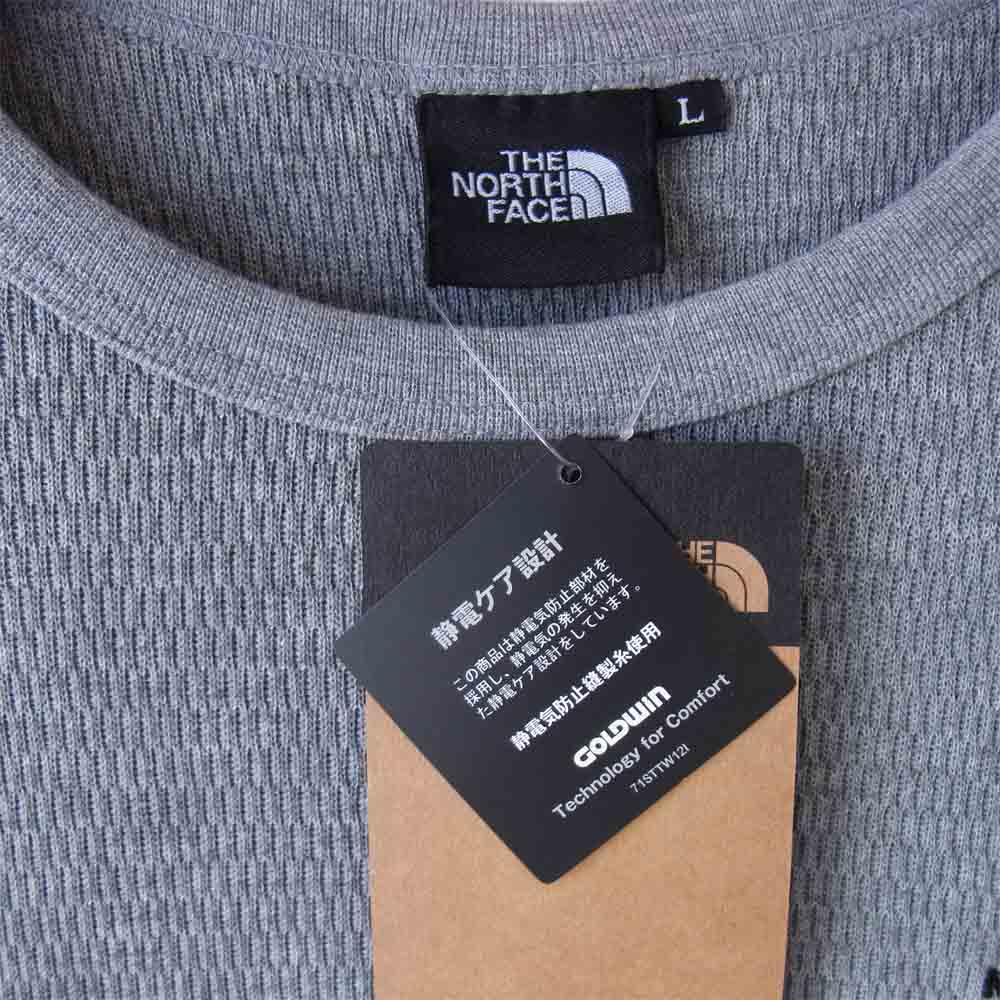 THE NORTH FACE ノースフェイス NT11942 S/S Honeycomb Crew ショートスリーブ ハニカム クルー Z ミックスグレー グレー系 L【新古品】【未使用】【中古】