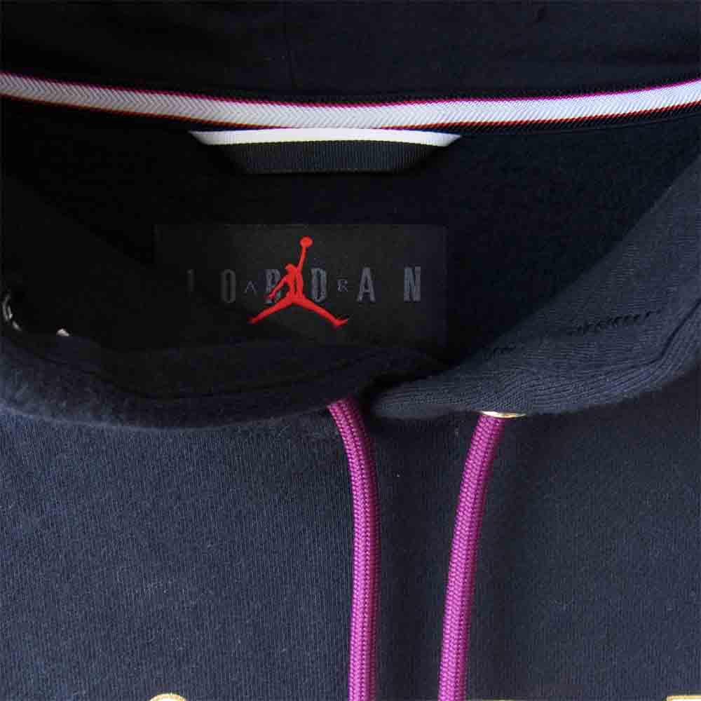 NIKE ナイキ x PARIS SAINT-GERMAIN PSG パリ サン-ジェルマン Fleece Hoodie パーカー 黒×紫 S【中古】