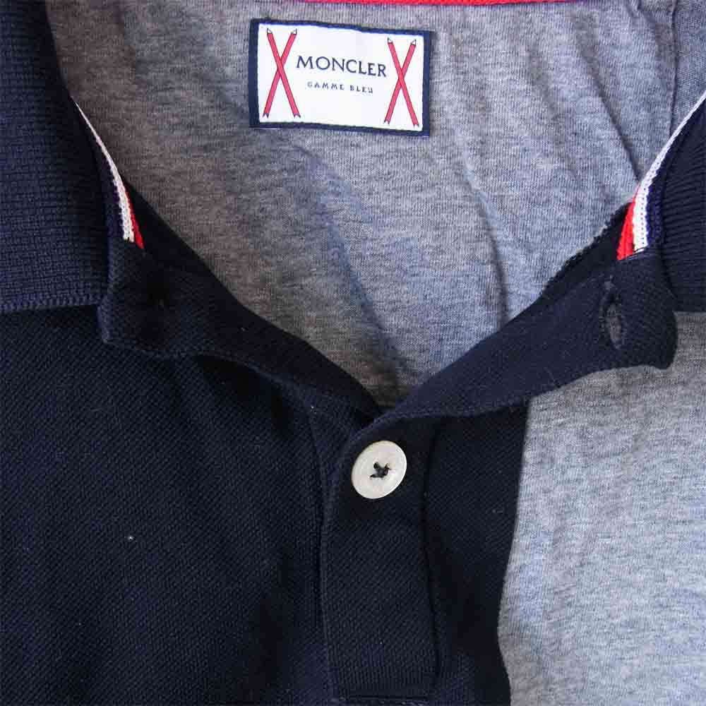 MONCLER モンクレール 国内正規品 gamme bleu ガムブルー MAGLIA POLO 切替え ポロ マルチカラー系 S【中古】